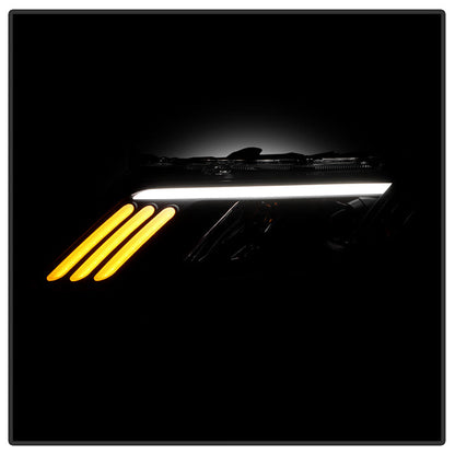 SPYDER xTune 10-12 Ford Fusion Projector Headlights - Light Tube DRL - Black (PRO-JH-FFU10-LB-BK) 9041778