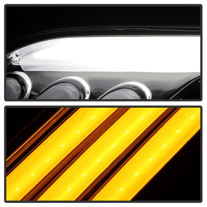 SPYDER xTune 10-12 Ford Fusion Projector Headlights - Light Tube DRL - Chrome (PRO-JH-FFU10-LB-C) 9041785
