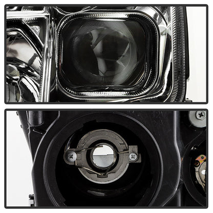 SPYDER xTune 10-12 Ford Fusion Projector Headlights - Light Tube DRL - Chrome (PRO-JH-FFU10-LB-C) 9041785
