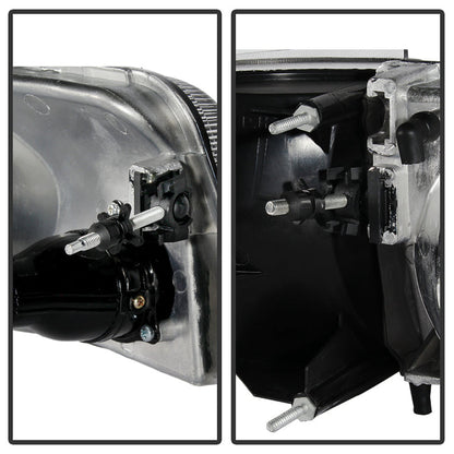 SPYDER Xtune Ford Ranger 93-97 Projector Headlights w/ Corner Lights Black PRO-JH-FR93-SET-BK 9029387