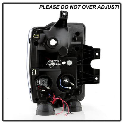 SPYDER Xtune Ford F250/350/450 Super Duty 08-10 Projector Headlights LED Halo Smoke PRO-JH-FS08-LED-SM 5076281