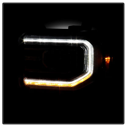 SPYDER xTune GMC Sierra 14-18 Halogen Upgrade to w/ LED DRL Proj. Headlights PRO-JH-GS14-DRL-BK 9951916