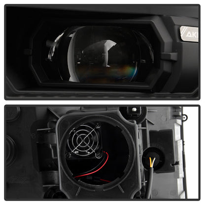 xTune GMC Sierra 1500 14-15 Sierra 2500 3500 15-17 Headlight Halogen Mdls- Black PRO-JH-GS14-FLED-BK 9050107