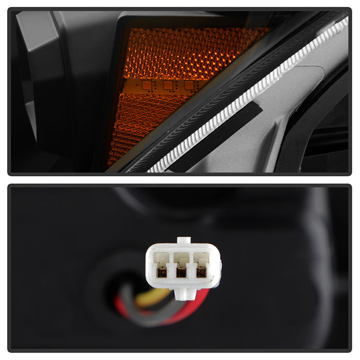 SPYDER 08-15 Infiniti G37 G37X Coupe Full LED Projector Headlights w/ Sequential Turn Signal - Black 9050473