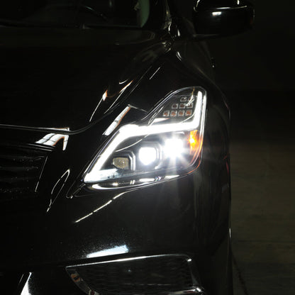 SPYDER 08-15 Infiniti G37 G37X Coupe Full LED Projector Headlights w/ Sequential Turn Signal - Black 9050473