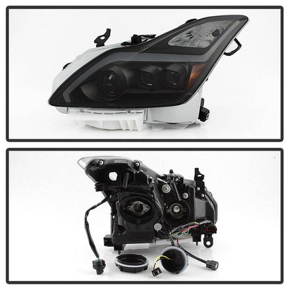 SPYDER xTune Infiniti G37 Coupe HID Only 08-15 Projector Headlights Black Smoked PRO -JH-IG3708-2D-LB-BSM 9039348