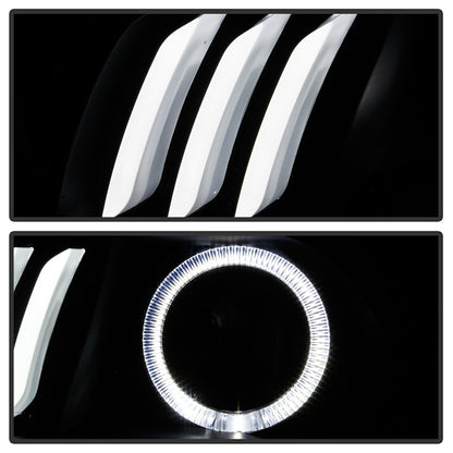 SPYDER xTune 14-17 Jeep Cherokee Halogen Model Only LED Light Bar Proj Headlights - Blk - PRO-JH-JC14-LB-BK 9047183
