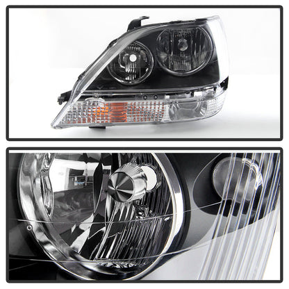 SPYDER Xtune Lexus Rx300 99-03 Halogen Only (Bulbs Not Included) Crystal Headlights Black PRO-JH-LRX99-BK 9028243