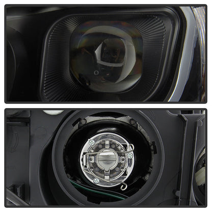 SPYDER xTune 14-17 Mazda 6 Sedan Halogen Model Only LED Light Bar Proj Headlights - Blk - PRO-JH-M614-LB-BK 9047213
