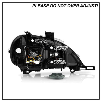 SPYDER Xtune Mercedes Benz W163 Ml-Class 98-01 ProjectOEr Headlights Chrome PRO-JH-MBW16398-C 9028205