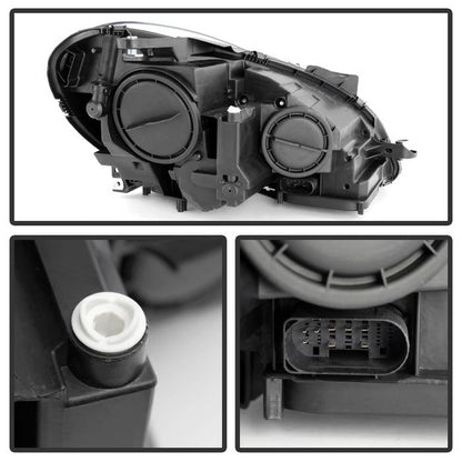 SPYDER Xtune Mercedes C-Class 12-14 Projector Headlights OE Style Model Only Black PRO-JH-MBW20412-NA-BK 9932656