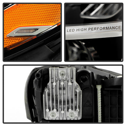 SPYDER 19-21 Mercedes C300 LED Non-AFS 7 Pin OE Left Projector Headlight (PRO-JH-MBW20519-LED-OE-L) 9959158