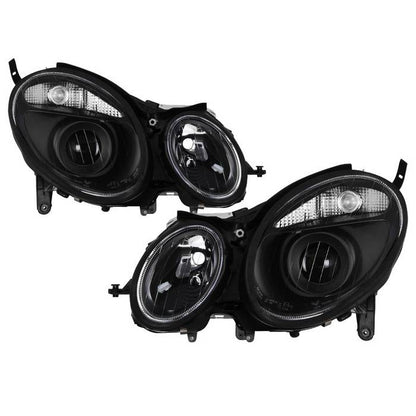 SPYDER xTune Mercedes Benz W211 E -Class E320 03-09 Projector Headlights - Black PRO-JH-MBW21103-BK 9036668