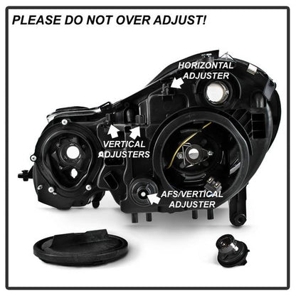 SPYDER xTune Mercedes Benz W211 E -Class E320 03-09 Projector Headlights - Black PRO-JH-MBW21103-BK 9036668