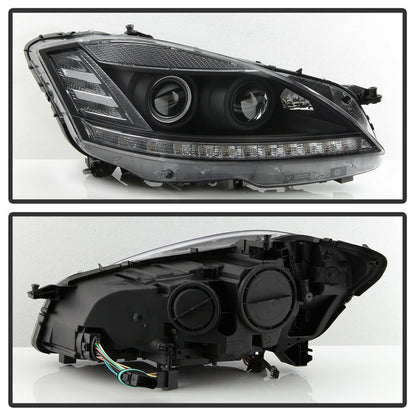 SPYDER xTune 07-09 Mercedes-Benz S-Class (W221) LED Projector Headlights - Black PRO-JH-MBW22107-HID-BK 9937071