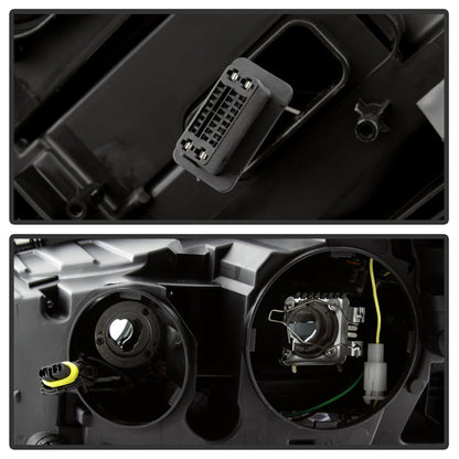 SPYDER xTune 07-09 Mercedes-Benz S-Class (W221) LED Projector Headlights - Black PRO-JH-MBW22107-HID-BK 9937071