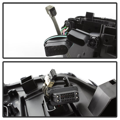 SPYDER xTune Mercedes Benz S-Class W221 LED Projector Headlights - Chrome (PRO-JH-MBW22107-HID-C) 9937064