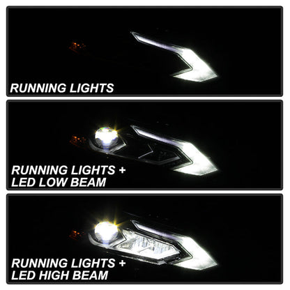 xTune Nissan Altima 19-20 4Dr w High Beam LED Projector Headlight- OE Right PRO-JH-NA20-HBA-LED-OE-R 9949395