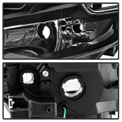 SPYDER xTune 09-14 Nissan Maxima Halogen LED Light Bar Projector Headlights - Black (PRO-JH-NM09-LB-BK) 9043055