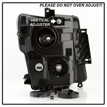 Xtune Nissan Titan (Halogen Only) 06-20 Projector Headlights Black Smoked PRO-JH-NTI16-LBBRL-BSM 9049231