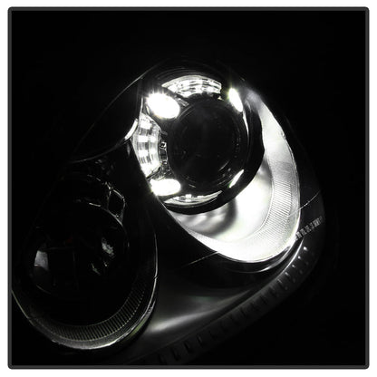 SPYDER Xtune Porsche Cayenne 11-14 4 LED Projector Headlights Black PRO-JH-PCAY11-AFS-BK 9934049