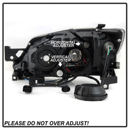 SPYDER xTune Subaru Impreza WRX Halogen Only 08-14 Projector Headlights - Chrome PRO-JH-SI08-LBDRL-C 9039362