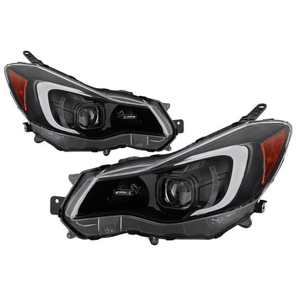 SPYDER xTune 12-16 Subaru Impreza LED Light Bar Projector Headlights 9048678