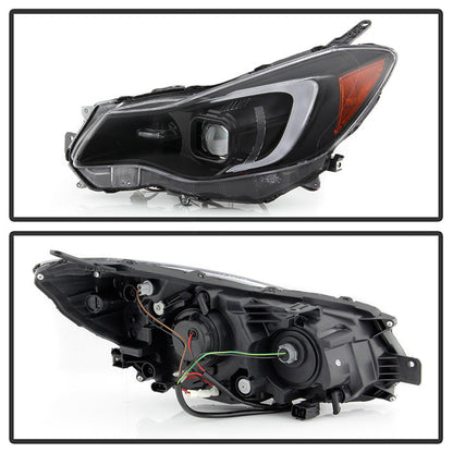 SPYDER xTune 12-16 Subaru Impreza LED Light Bar Projector Headlights 9048678
