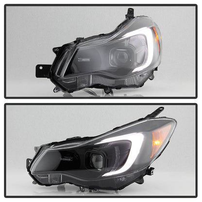 SPYDER xTune 12-16 Subaru Impreza LED Light Bar Projector Headlights 9048678