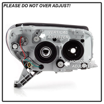 SPYDER Xtune Toyota 4Runner 06-09 LED Light Bar Projector Headlights 9046858