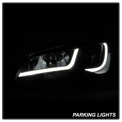 SPYDER xTune 15-17 Toyota Camry Halo Model Only LED Light Bar Proj Headlights - Blk - PRO-JH-TCAM15-LB-BK 9047237