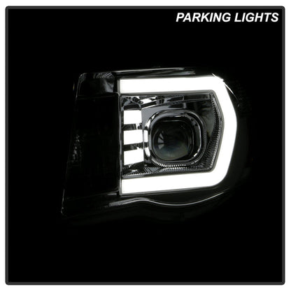 xTune Toyota Tacoma 05-11 LED Light Bar Projector Headlights - Chrome PRO-JH-TT05-LB-C 9050152
