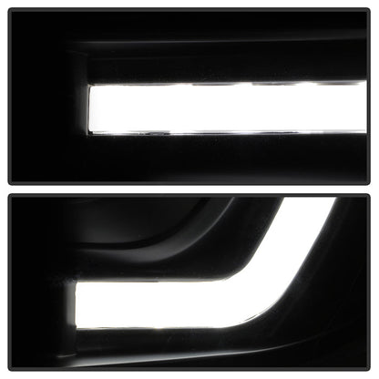 SPYDER xTune Toyota Tacoma 12-15 Headlights - Light Bar DRL - Black PRO-JH-TTA12-LBDRL-BK 9037542