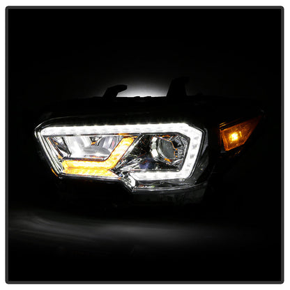 xTune Toyota Tacoma 16-19 SR & SR5 Model LED DRL Projector Headlights- Chrome PRO-JH-TTA16-FLED-SR-C 9050077