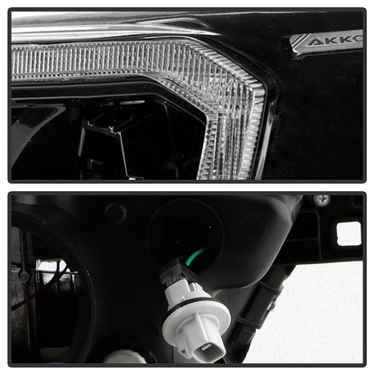 xTune Toyota Tacoma 2016-2019 TRD LED DRL Projector Headlights- Black PRO-JH-TTA16-FLED-TRD-BK 9050084