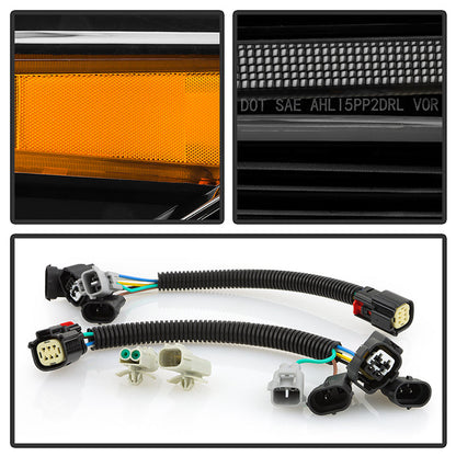 SPYDER Xtune 16-22 Toyota Tacoma Full LED w/DRL Headlight - Black (PRO-JH-TTA20-FLED-AM-BK) 9953354