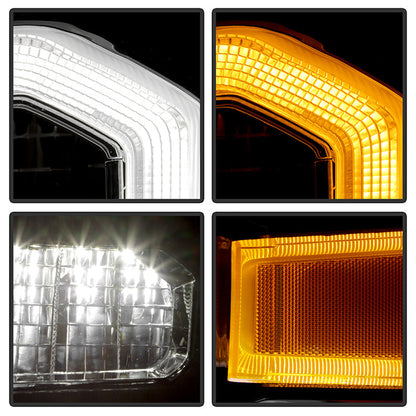 SPYDER Xtune 16-22 Toyota Tacoma Full LED w/DRL Headlight - Chrome (PRO-JH-TTA20-FLED-AM-C) 9953347