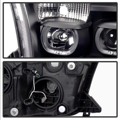 SPYDER Xtune Toyota Tundra 07-13 Projector Headlights Eliminates AFS LED Halo Black PRO-JH-TTUN07-CFB-BK 9032301