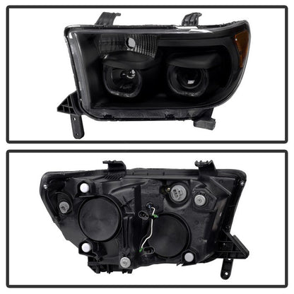 SPYDER Xtune Toyota Tundra 07-13 Projector Headlights Eliminates AFS LED Halo Smoked PRO-JH-TTUN07-CFB-BSM 9032318