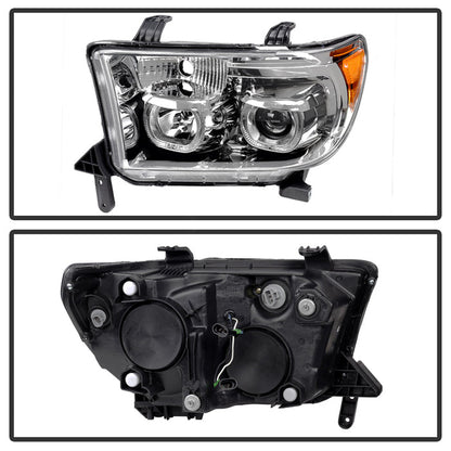 SPYDER Xtune Toyota Tundra 07-13 Projector Headlights Eliminates AFS LED Halo Chrome PRO-JH-TTUN07-CFB-C 9032325