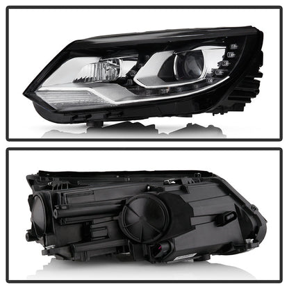 SPYDER VW Tiguan 12-17 LED/DRL Projector Headlights Chrome PRO-JH-VWT12-LED-C 9948527