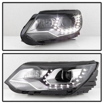SPYDER VW Tiguan 12-17 LED/DRL Projector Headlights Chrome PRO-JH-VWT12-LED-C 9948527