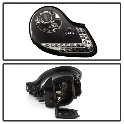 SPYDER xTune 97-04 Porsche Boxster 986 Projector Halogen Headlights - Black (PRO-ON-PBX98697-LED-BK) 9038747