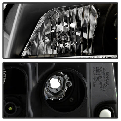 Spyder Audi A3 06-08 Projector Headlights Halogen Model Only - DRL Black PRO-YD-AA306-DRL-BK 5008510
