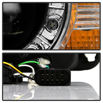 Spyder Audi A3 06-08 Projector Headlights Halogen Model Only - DRL Black PRO-YD-AA306-DRL-BK 5008510