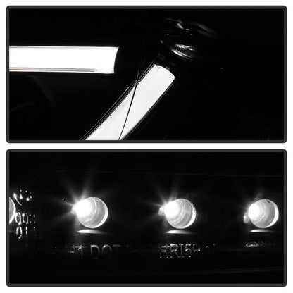 Spyder Audi A4 06-08 Projector Headlights Halogen Only - Light Tube DRL Blk PRO-YD-AA405-LTDRL-G2-BK 5071842