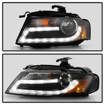 Spyder Audi A4 09-12 Projector Headlights Xenon/HID Model Only - DRL LED Blk PRO-YD-AA408-HID-DRL-BK 5080752