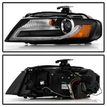 Spyder Audi A4 09-12 Projector Headlights Xenon/HID Model Only - DRL LED Blk PRO-YD-AA408-HID-DRL-BK 5080752