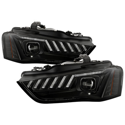 Spyder 13-16 Audi A4/S4 HID Model Only High-Power LED Headlights - Black PRO-YD-AA413HIDAP-BK 5088352