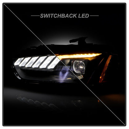 Spyder 13-16 Audi A4/S4 HID Model Only High-Power LED Headlights - Black PRO-YD-AA413HIDAP-BK 5088352